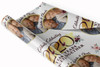 Personalised Wrapping Paper Wedding Anniversary Any Year Floral Gold Round Photo