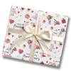 Personalised Wrapping Paper Wedding Anniversary Birds Custom Gift Wrap