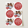 Personalised Wrapping Paper Wedding Anniversary Heart Photo Red Happy Gift Wrap