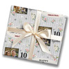 Personalised Wrapping Paper 10th Tin Wedding Anniversary Floral Photo Gift Wrap