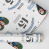 Personalised Wrapping Paper 15th Wedding Anniversary 15 Year Photo Crystal Heart