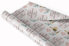Personalised Wrapping Paper 1st Paper Wedding Anniversary Champagne Glasses