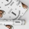 Personalised Wrapping Paper 1st Wedding Anniversary 1 Year Photo Paper Heart