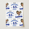 Personalised Wrapping Paper 45th Wedding Anniversary 45 Year Photo Sapphire