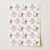 Personalised Wrapping Paper 50th Gold Wedding Anniversary Champagne Glasses