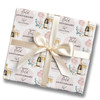 Personalised Wrapping Paper 50th Gold Wedding Anniversary Champagne Glasses