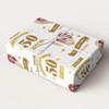 Personalised Wrapping Paper 50th Wedding Anniversary 50 Year Photo Gold Heart