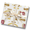 Personalised Wrapping Paper 50th Wedding Anniversary 50 Year Photo Gold Heart