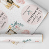 Personalised Wrapping Paper 65th Blue Sapphire Wedding Anniversary Champagne