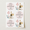 Personalised Wrapping Paper 7th Wool Wedding Anniversary Champagne Gift Wrap