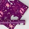 Personalised Wrapping Paper Baby Shower Gender Reveal It's A Girl Pink Stork