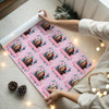 Personalised Wrapping Paper Congratulations Female Photo Pink Flowers Gift Wrap