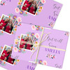 Personalised Wrapping Paper Get Well Soon Female Photo Flower Purple Gift Wrap