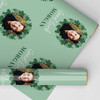 Personalised Wrapping Paper Good Luck Photo Four Leaf Clover Green Gift Wrap