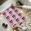 Personalised Wrapping Paper Graduation Female Photo Bear Pink Hat Gift Wrap