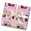 Personalised Wrapping Paper Graduation Female Photo Bear Pink Hat Gift Wrap