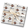 Personalised Wrapping Paper Graduation Hat Round Photo Custom Gift Wrap