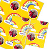 Personalised Wrapping Paper Miss You Photo Rainbow Yellow Custom Gift Wrap