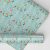 Personalised Wrapping Paper Mother's Day Grandma Floral Mint Green Gift Wrap