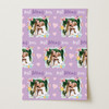 Personalised Wrapping Paper Mother's Day Photo Best Mum Ever Purple Butterfly