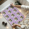 Personalised Wrapping Paper Mother's Day Photo Best Mum Ever Purple Butterfly