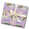Personalised Wrapping Paper Mother's Day Photo Best Mum Ever Purple Butterfly