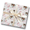 Personalised Wrapping Paper Mother's Day Mummy Pink Floral Heart Photo Gift Wrap