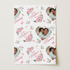 Personalised Wrapping Paper Mother's Day Mummy Pink Flower Heart Photo Gift Wrap