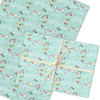 Personalised Wrapping Paper Mother's Day Nan Floral Mint Green Custom Gift Wrap