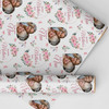 Personalised Wrapping Paper Mother's Day Nan Pink Floral Heart Photo Gift Wrap