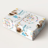 Personalised Wrapping Paper New Baby Boy Blue Hello Photo Custom Gift Wrap