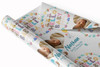 Personalised Wrapping Paper New Baby Boy Blue Hello Photo Custom Gift Wrap