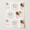 Personalised Wrapping Paper New Baby Girl Pink Hello Heart Photo Gift Wrap