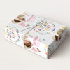 Personalised Wrapping Paper New Baby Girl Pink Hello Photo Custom Gift Wrap