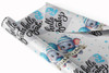 Personalised Wrapping Paper New Baby Blue Baby Boy Elephant Hello Gift Wrap