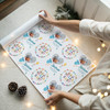 Personalised Wrapping Paper New Baby Blue Hello Heart Photo Baby Boy Gift Wrap