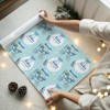 Personalised Wrapping Paper New Baby Blue Retro Baby Boy Pram Custom Gift Wrap