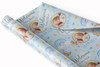 Personalised Wrapping Paper New Baby Boy Photo Blue Welcome Teddy Bear Gift Wrap