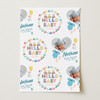 Personalised Wrapping Paper New Baby Hello Baby Boy Heart Photo Custom Gift Wrap