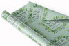 Personalised Wrapping Paper New Home Green Leaves Custom Gift Wrap