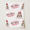 Personalised Wrapping Paper New Home Watercolour Pink Stripes Custom Gift Wrap