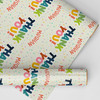 Personalised Wrapping Paper Thank You Bright Custom Gift Wrap