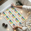 Personalised Wrapping Paper Thank You Colourful Custom Gift Wrap