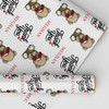 Personalised Wrapping Paper Thank You Cute Teddy Bear Roses Custom Gift Wrap