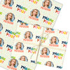 Personalised Wrapping Paper Thank You Photo Colourful Custom Gift Wrap