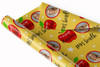 Personalised Wrapping Paper Thank You Teacher Photo Very Best Red Apple Yellow