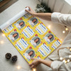 Personalised Wrapping Paper Thank You Teacher Photo Yellow Crayon Gift Wrap
