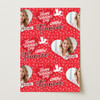 Personalised Wrapping Paper Valentine's Day Fiancée Heart Photo Cupid Gift Wrap