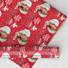 Personalised Wrapping Paper Valentine's Day Fiancée Heart Photo Cupid Red