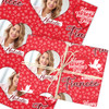 Personalised Wrapping Paper Valentine's Day Fiancée Heart Photo Cupid Silhouette
